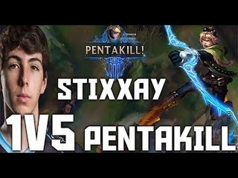 Ezreal 1v5 Pentakill - INSANE PLAY BY CLG STIXXAY