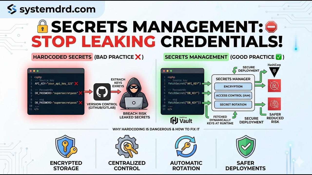 Secrets Management Explained: Stop Hardcoding API Keys & Passwords!