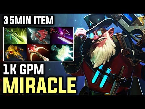 Miracle Sniper WTF 35 Min Full Slot Items 1k GPM With 0 Deaths