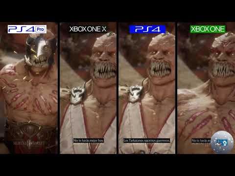 Mortal Kombat 11 PS4 Vs XBOX One Vs PS4 PRO Vs XBOX ONE X graphics y Framerate (1080p HD 60 fps)