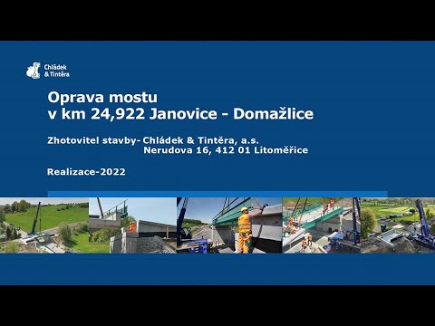 Oprava mostu na trati Janovice-Domažlice