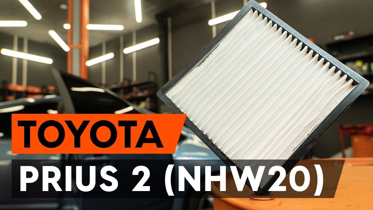 Como mudar filtro habitáculo em Toyota Prius 2 - guia de substituição