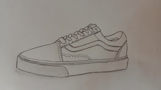 vans shoe drawing