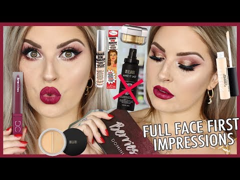 Full Face FIRST IMPRESSIONS 😎 Dominique Cosmetics, MAC & More! Video
