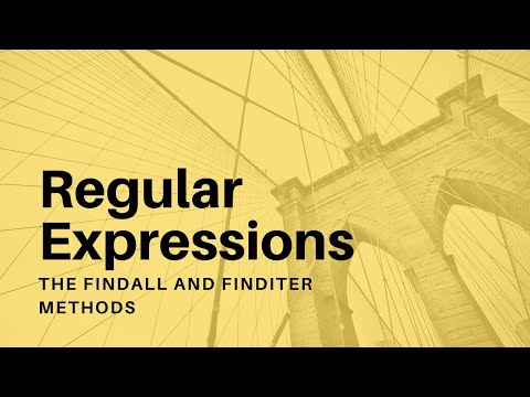 Regular Expressions 01 Search for Text with a Pattern Object