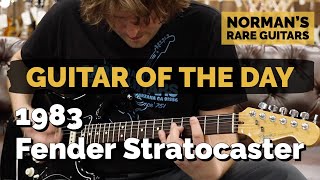 Video thumbnail for Guitar of the Day: 1983 Fender Stratocaster Black | Norman's Rare Guitars by Normans Rare Guitars