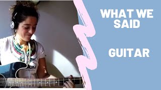 What we said - Shakira ft. Magic! (cover guitarra) Sarai