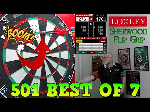 Best of 7 Using The LOXLEY Sherwood Flip Grip Darts