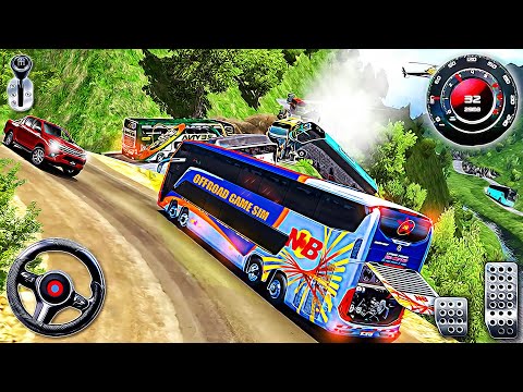 Uphill Coach Bus Simulator - Offroad Mountain Bus Driving Game 3D | Android Gameplay