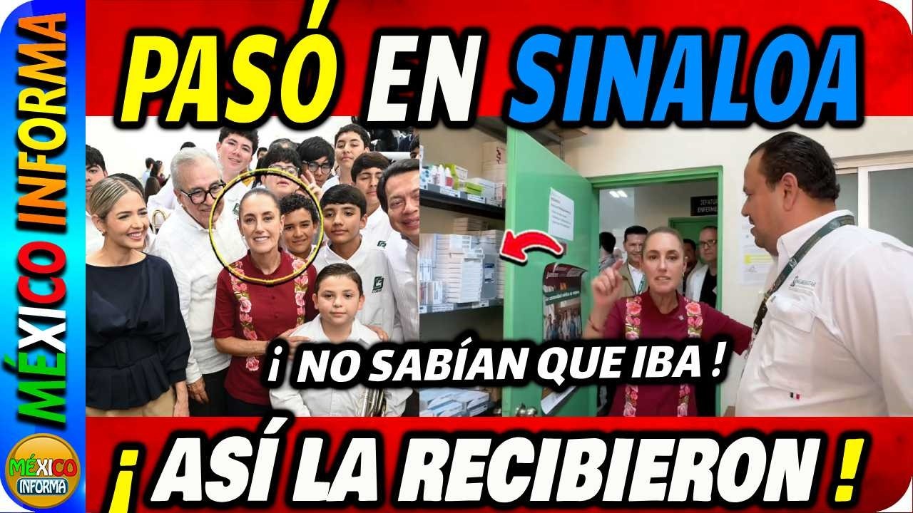 PASÓ EN SINALOA: LA PRESIDENTA LES CAYÓ DE SORPRESA. ASÍ LA RECIBIERON.