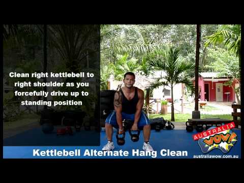 Kettlebell Alternate Hang Clean