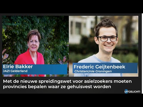 Uitgelicht! 06 maart 2023 - Frederic Geijtenbeek (CU) en Elrie Bakker (JA21) in debat over asiel