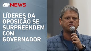 Apoiadores de Jair Bolsonaro elogiam discurso de Tarcísio de Freitas