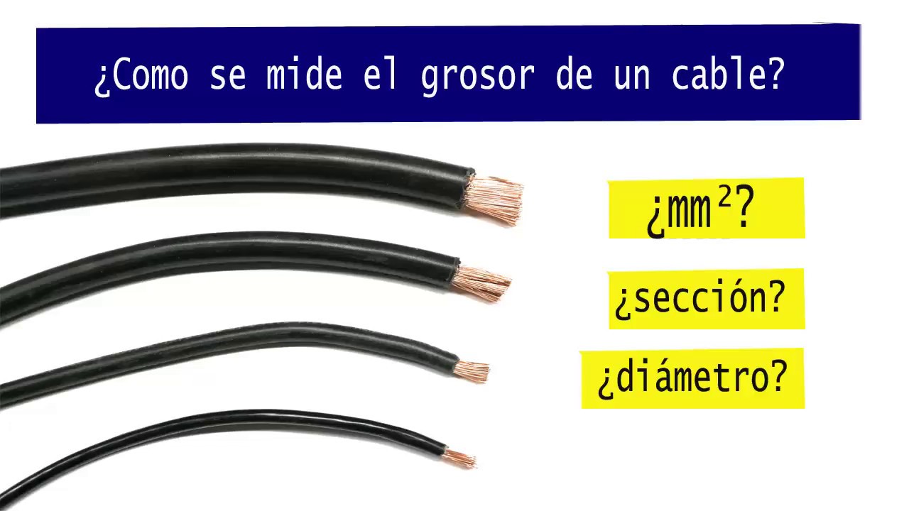 Como saber la sección de un cable