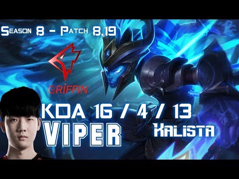 GRF Viper KALISTA vs KAI'SA ADC - Patch 8.19 KR Ranked