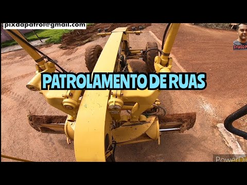PATROLAMENTO DE RUAS / Motoniveladora caterpillar 120k grader niveleuse patrola motoconformadora