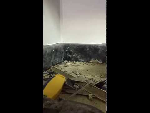 Removing old glued on counter top