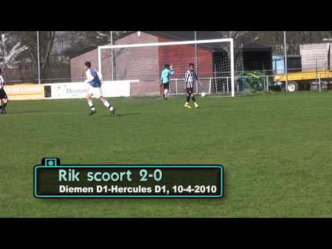 svDiemen D1 - Hercules D1 goal Rik 2-0 videowall