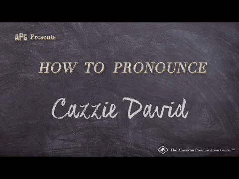 How to Pronounce Cazzie David (Real Life Examples!)