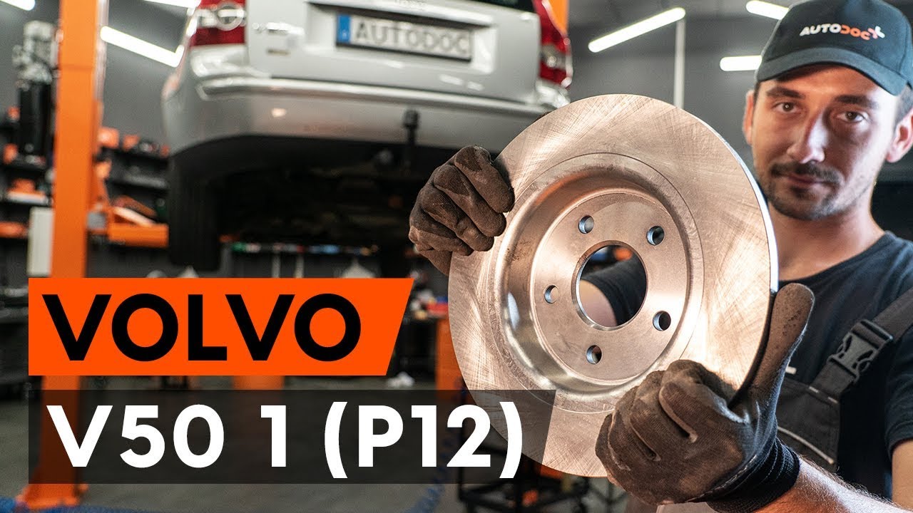 Como mudar discos de travão da parte traseira em Volvo V50 MW - guia de substituição