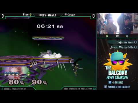 Melee @ the Balcony 80 - Pools ft. Blue (Marth) VS Cesar (Marth)