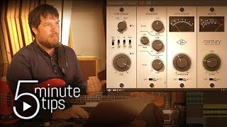 Video thumbnail for 5-Min UAD Tips: Recording Electric Guitar & Bass with Century Tube Channel Strip by Universal Audio