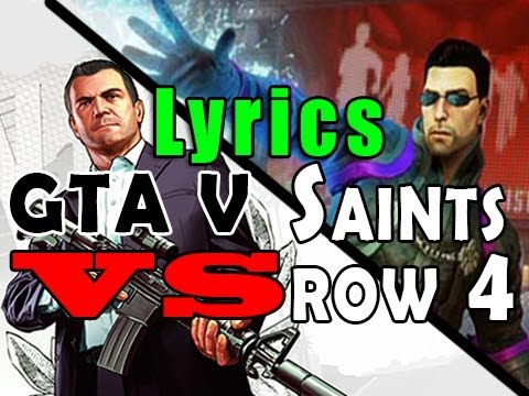 GTA VS Saints Row RAP BATTLE - JT Music and THK - LYRIC VIDEO
