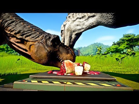 🌍 Jurassic World Evolution - T-Rex vs Carcharodontosaurus, Spinosaurus, Indominus Rex, Indoraptor