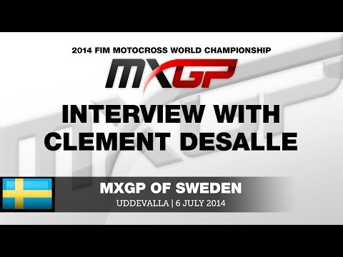 MXGP of Sweden 2014 Interview with Clement Desalle - Motocross