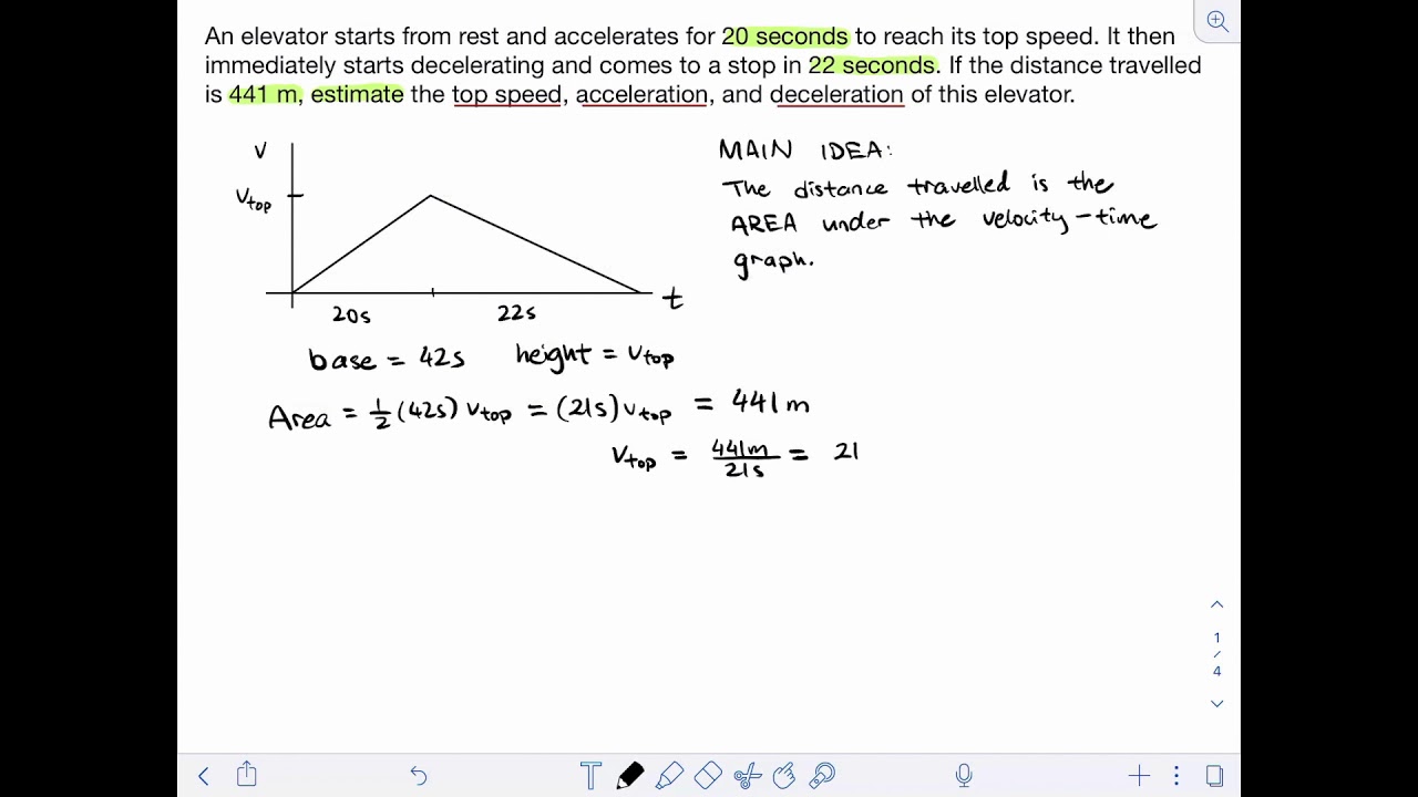 [Kinematics] Elevator acceleration problem