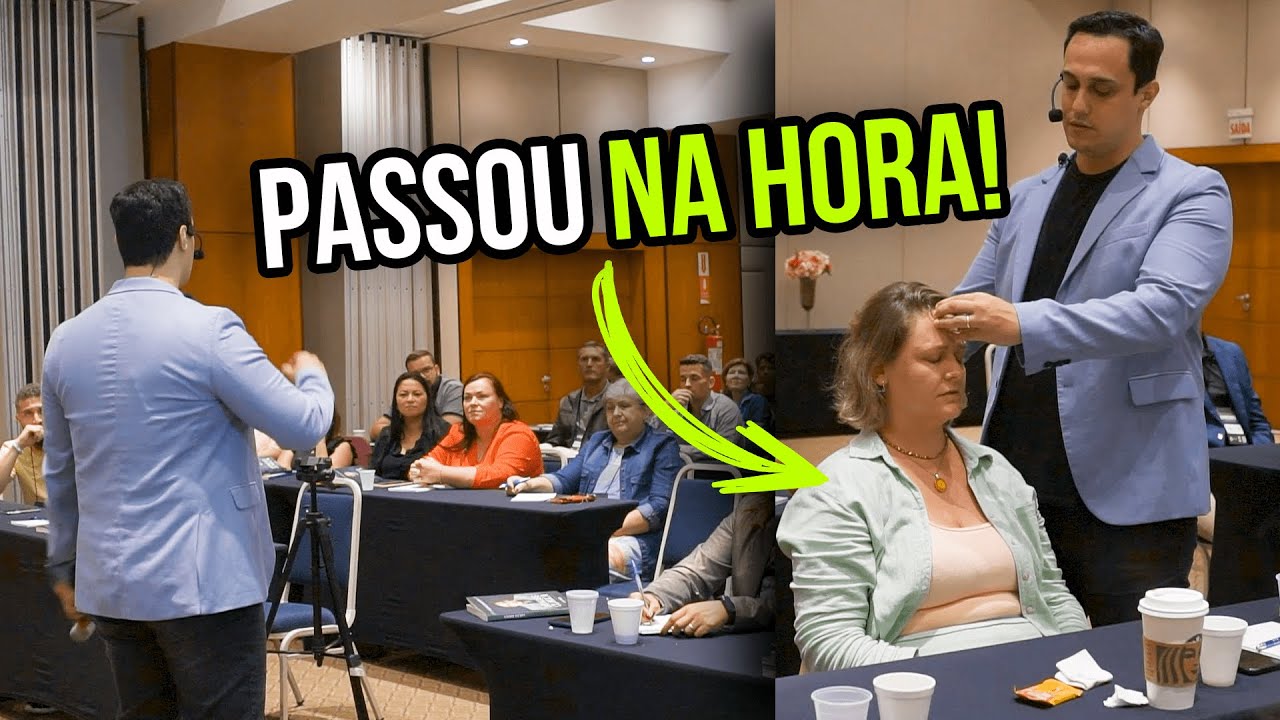 Especialista tira dor de cabeça com Hipnose em menos de 5 minutos | Lucas Naves