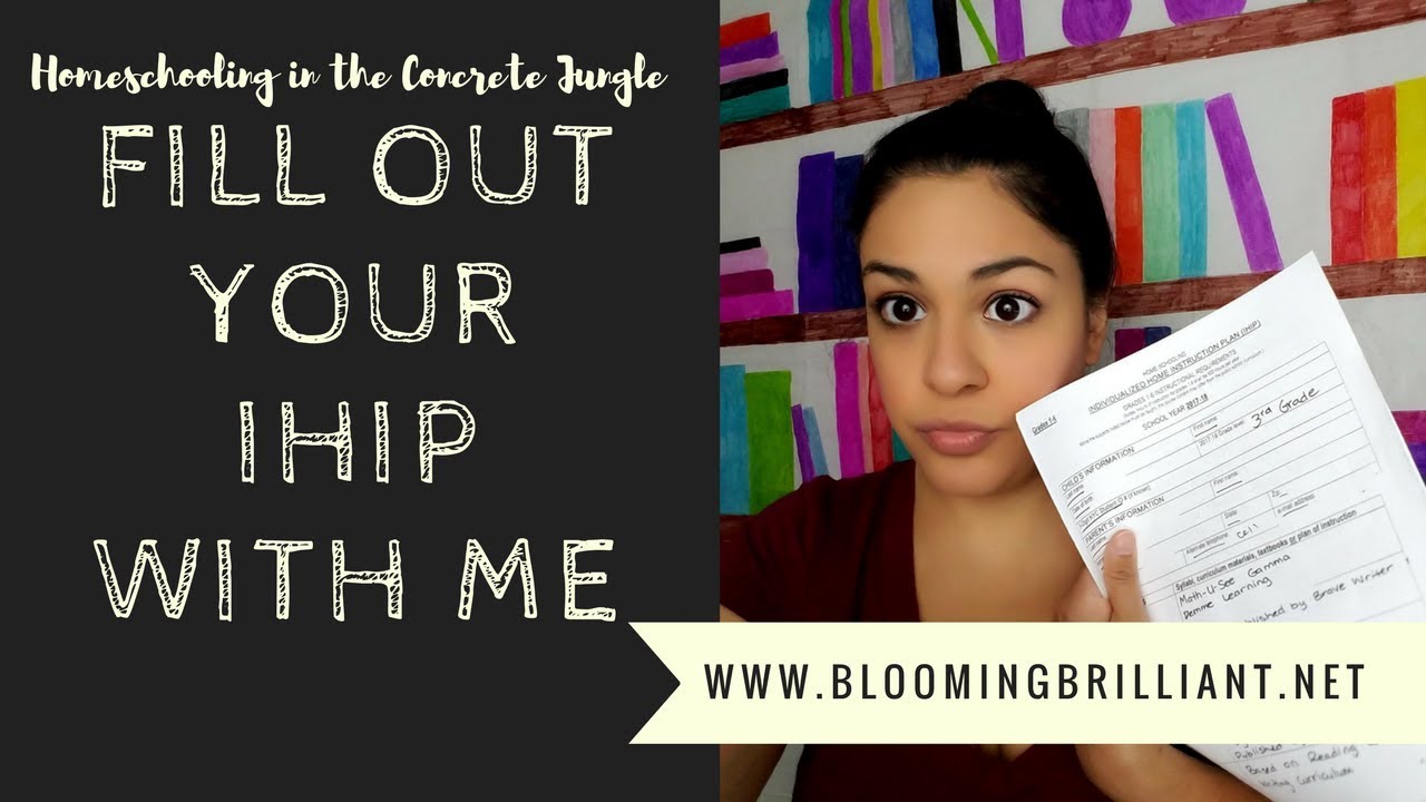 Fill out Your Individualized Home Schooling Instruction Plan with Me