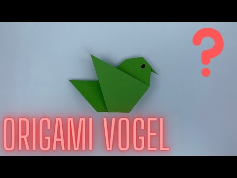 Papier vogel falten / Papagei falten (2023) / Einfacher Origami Vogel