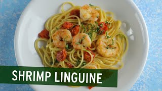 Shrimp Linguine with Roasted Tomatoes