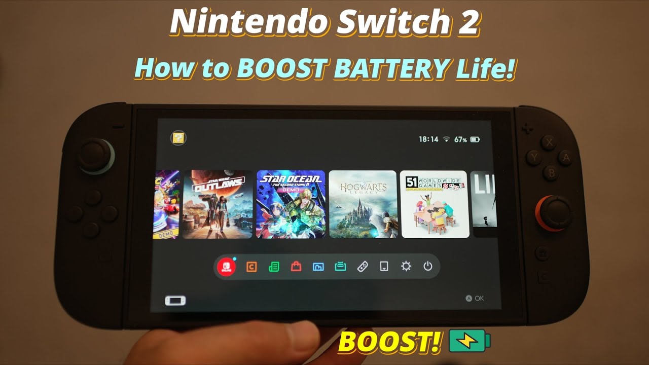 Nintendo Switch 2 Boost Battery Life!