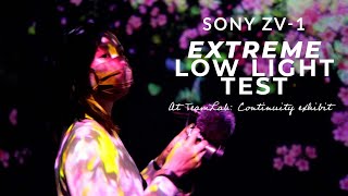 Sony ZV-1 low light test at the TeamLab: Continuity exhibit in San Francisco | HLG3/4K