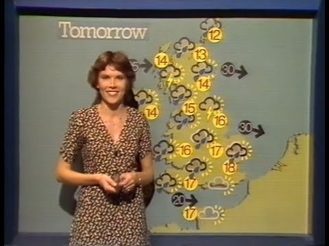 Weather Forecast with Anne Purvis Thursday 19th August 1982 BBC1