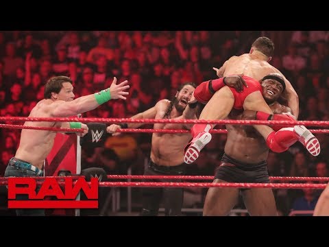 Cena, Rollins & Bálor vs. Ambrose, McIntyre & Lashley: Raw, Jan. 7, 2019