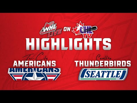 Tri-City Americans at Seattle Thunderbirds 10/8 | WHL Highlights 2024-25