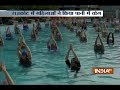 1000 Women In Gujarat Practice Water Yoga to Set A World Record On International Yoga Day