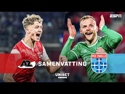 😮 SPANNENDE SLOTFASE: DRIE GOALS IN LAATSTE KWARTIER 🍿 | Samenvatting AZ - PEC Zwolle