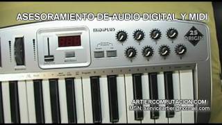 Video thumbnail for ORIGIN 25 TECLADO CONTROLADOR MIDI DE MIDIPLUS USB EN ARTIER by digiartier