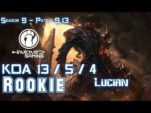 IG Rookie LUCIAN vs AZIR Mid - Patch 9.13 KR Ranked