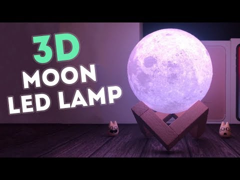 Ночник moon light lamp на аккумуляторе подставке magic с пультом луна лампа светильник настольный детский 3D шар - фото 1 - id-p2911957203