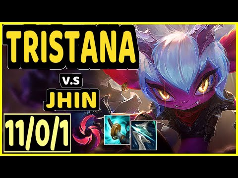 TRISTANA vs JHIN - 11/0/1 KDA BOTTOM ADC GAMEPLAY - EUW Ranked MASTER