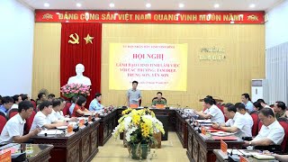 Lãnh đạo UBND tỉnh Ninh Bình làm việc với các phường Tam Điệp, Yên Sơn, Trung Sơn