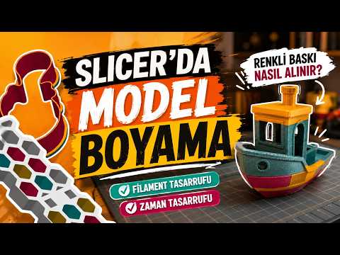 Renkli 3D Baskı: Slicer ile Model Boyama Renklendirme + Zaman & Malzeme Tasarrufu