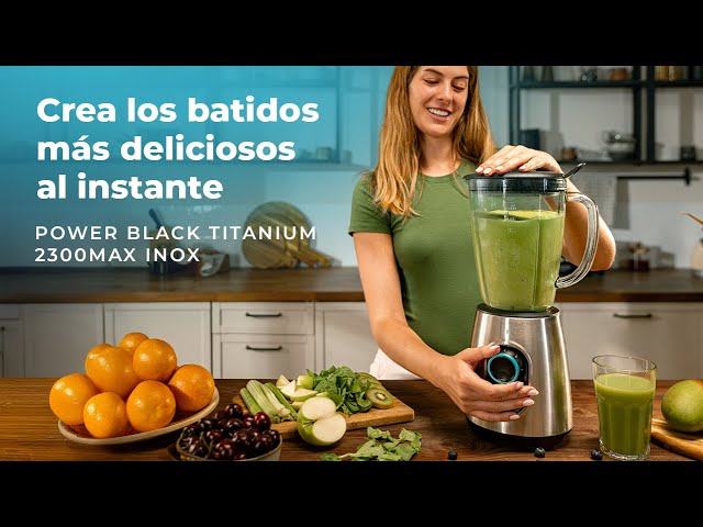 Vídeo relacionado con Cecotec Batidora de Vaso Power Black Titanium 1800MAX PerfectMix. 2000W Máxima Potencia, Cuchilla con Recubrimiento de Titanio Negro, 1,8L, Filtro para Licuados, Acabados en Acero Inox
