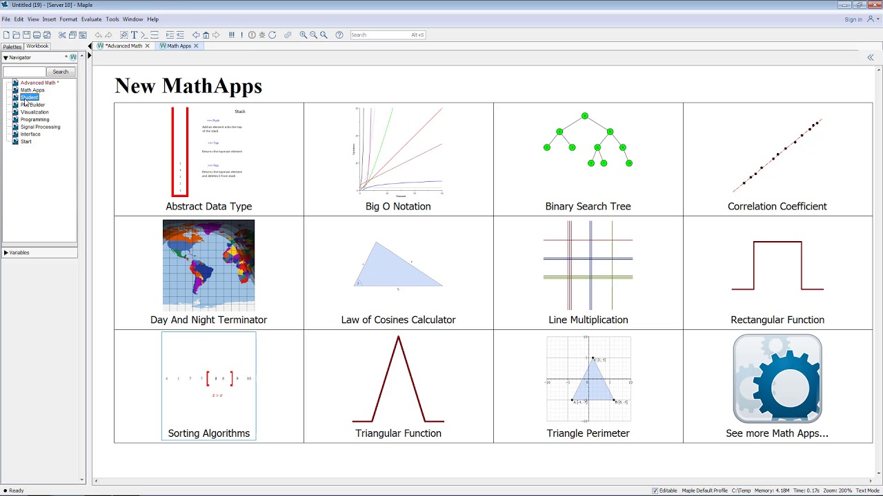 It’s Mainly About the Math: Introducing Maple 2019 for Education and Research