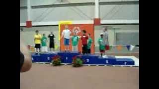 Award Ceremony 50 Meter Dash (8-11 year old males) Special Olympics Iowa Summer Games 2012